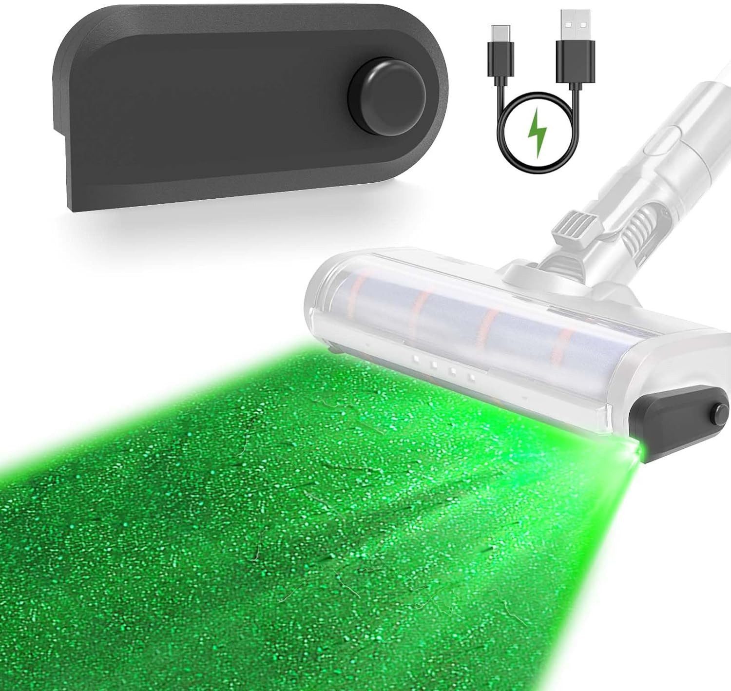 feinlux Stielstaubsauger Wiederaufladbares Vakuum-Lichtzubehör, beutellos, mit Beutel,Wassertank, Akku-Hand- und Stielstaubsauger