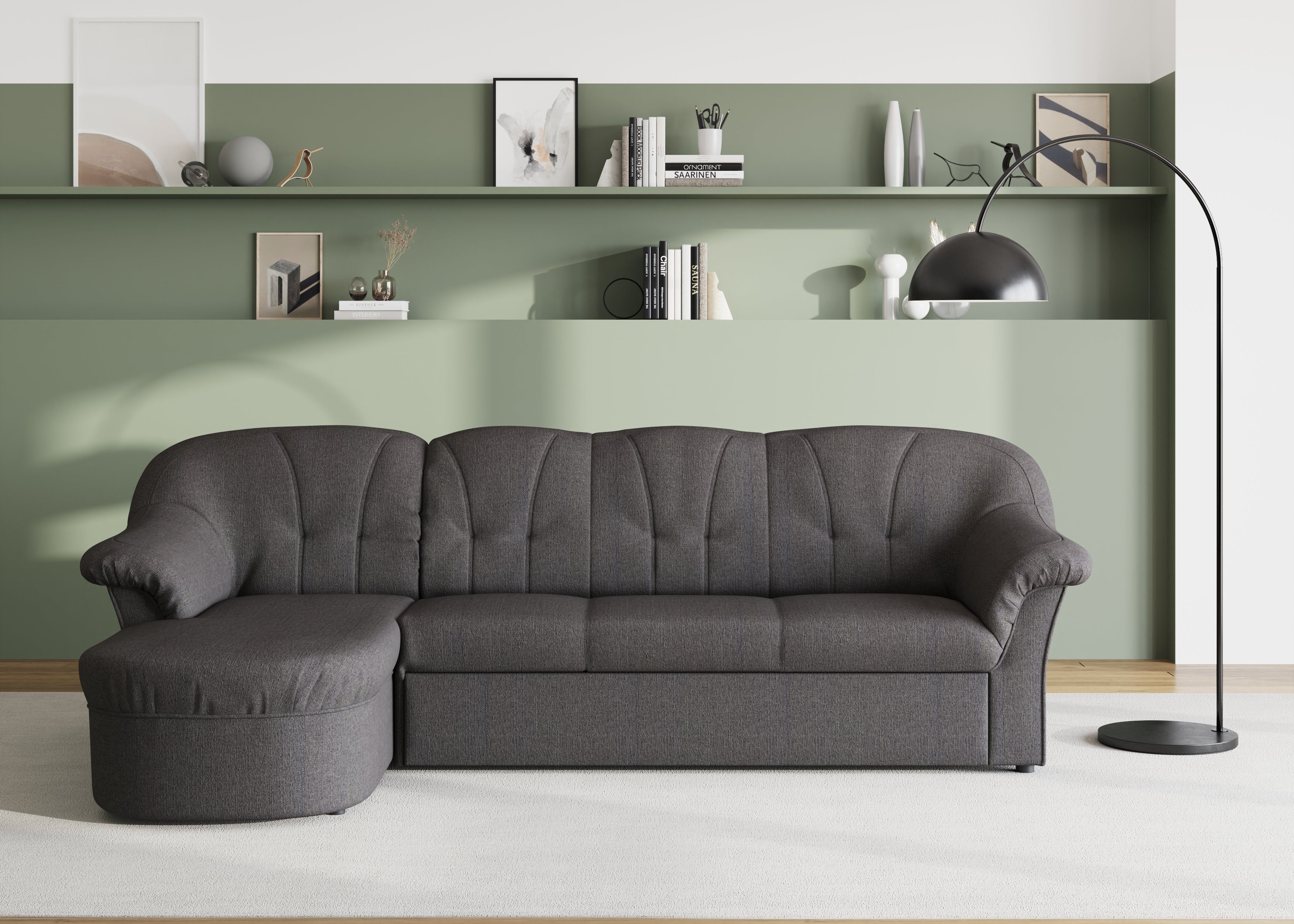 DOMO collection Ecksofa Pegnitz, elegante Rückensteppung, günstig online kaufen