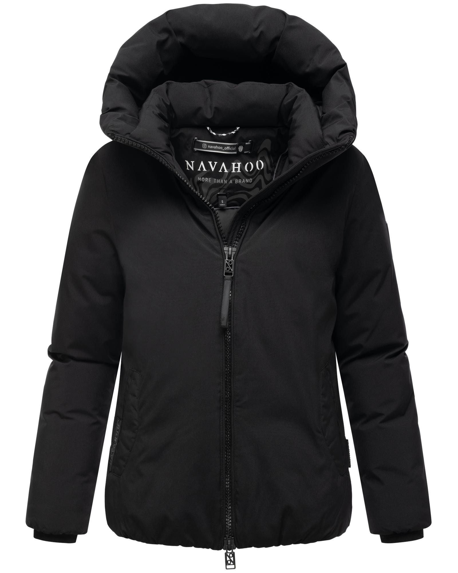 Navahoo Winterjacke Blütenlicht 14 Warme Damenjacke mit hohem Kragen
