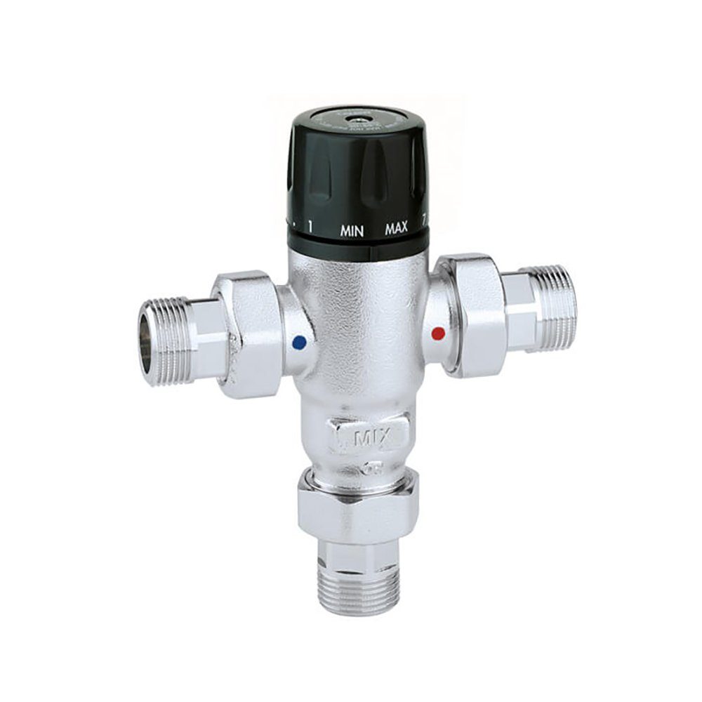 Caleffi Rückschlagventil Thermomischer 3/4 Zoll Brauchwassermischer mit Rückschlagventile