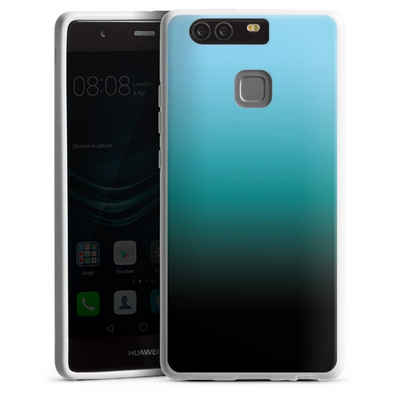 DeinDesign Handyhülle »zweifarbig Farbverlauf schwarz Modern Darkness«, Huawei P9 Silikon Hülle Bumper Case Handy Schutzhülle Smartphone Cover