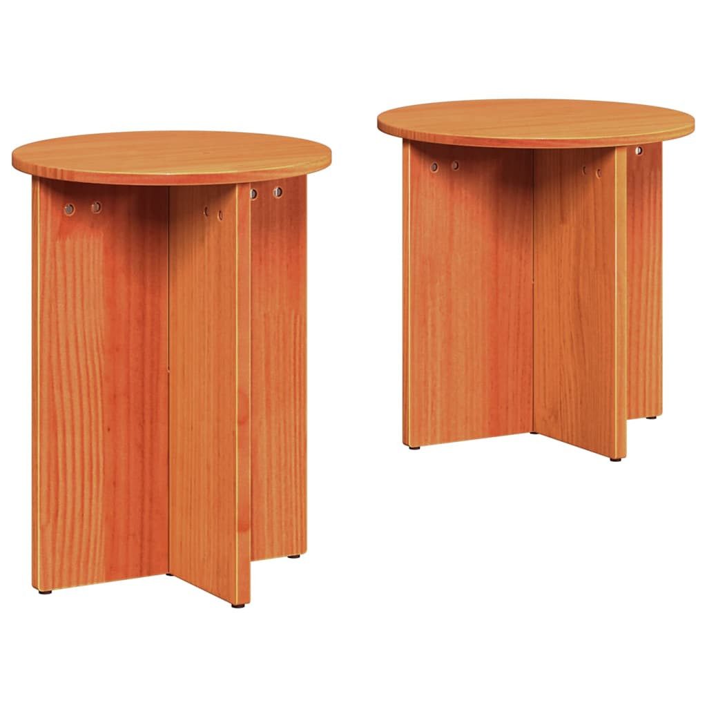 Couchtisch Couchtisch 2 pcs Wachsbraun