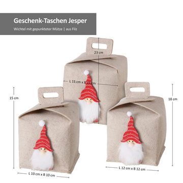 MamboCat Aufbewahrungskorb B. 3tlg Set Geschenboxen Jesper Punkte - 2025628