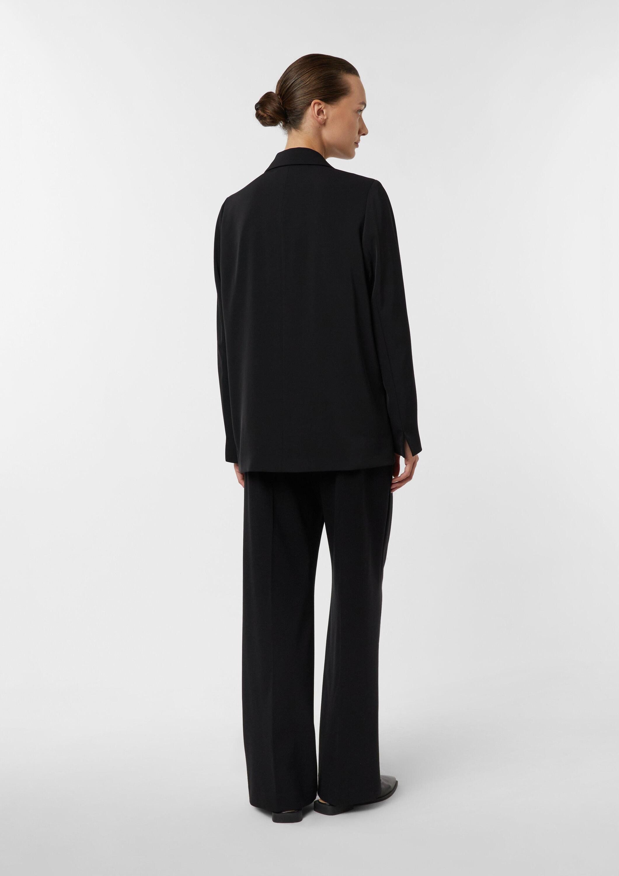 comma Jackenblazer Indoor-Jacke Fließender Oversize-Blazer