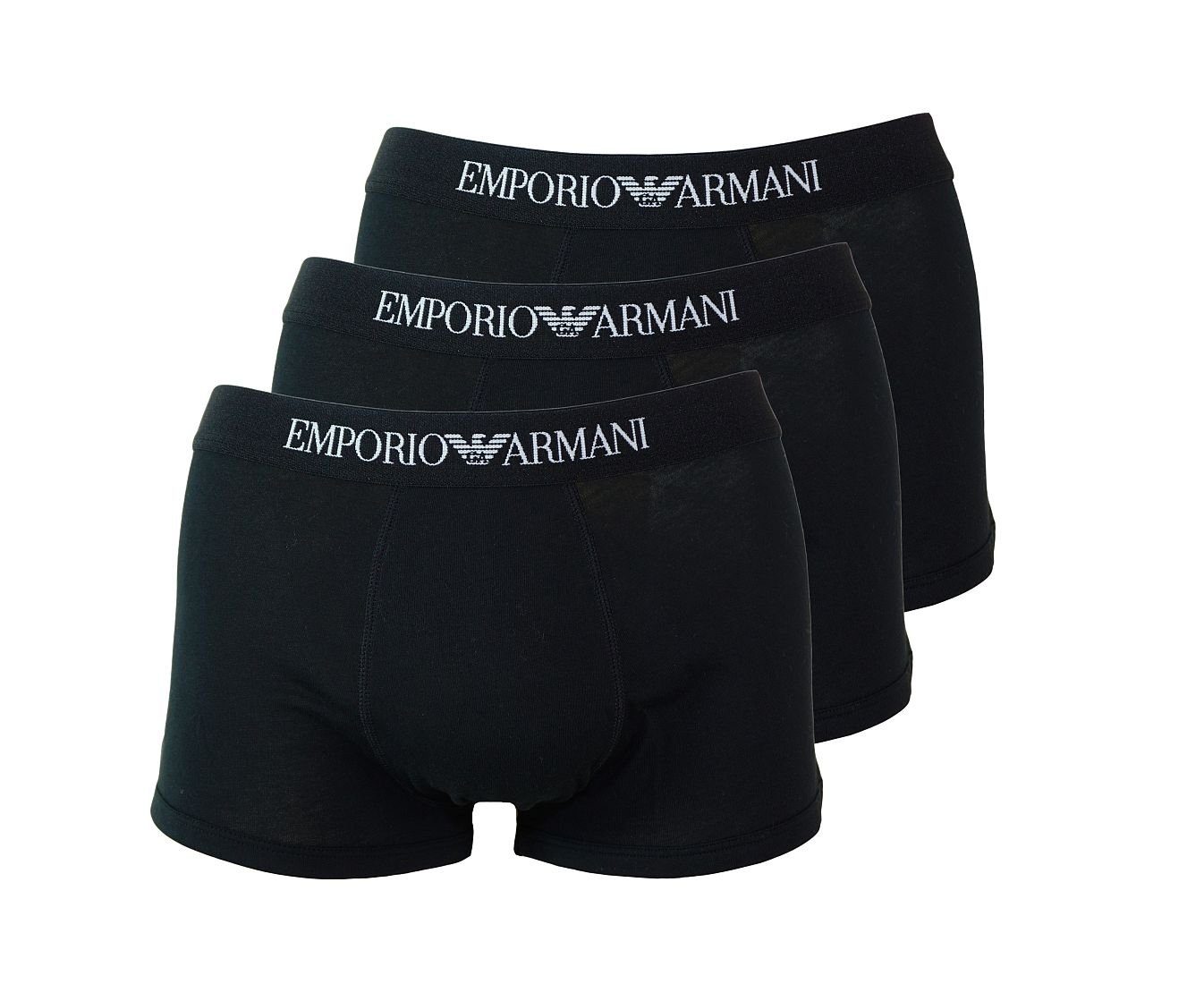 Emporio Armani Boxershorts Unterwäsche 3er Pack Trunk Unterhosen Herrenshorts (3-St) black