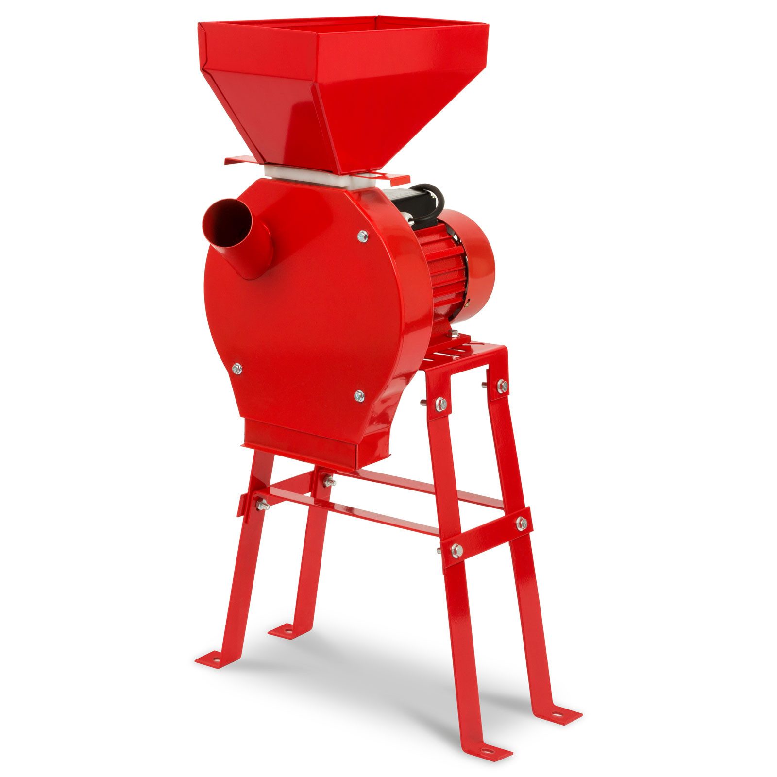EBERTH Getreidemühle mit Untergestell Elektrisch, 1100 Watt Elektromotor, Durchsatzmenge 240 kg/h, Schrotmühle