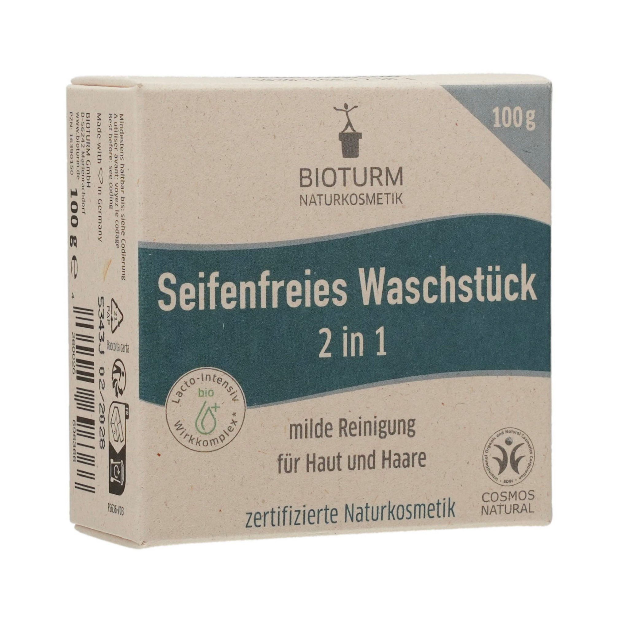 Bioturm Duschpflege BIOTURM seifenfreies Waschstück 2in1
