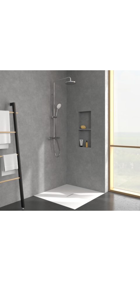 Villeroy & Boch Duschsystem mit drei Strahlarten Universal Showers in Chrom günstig online kaufen