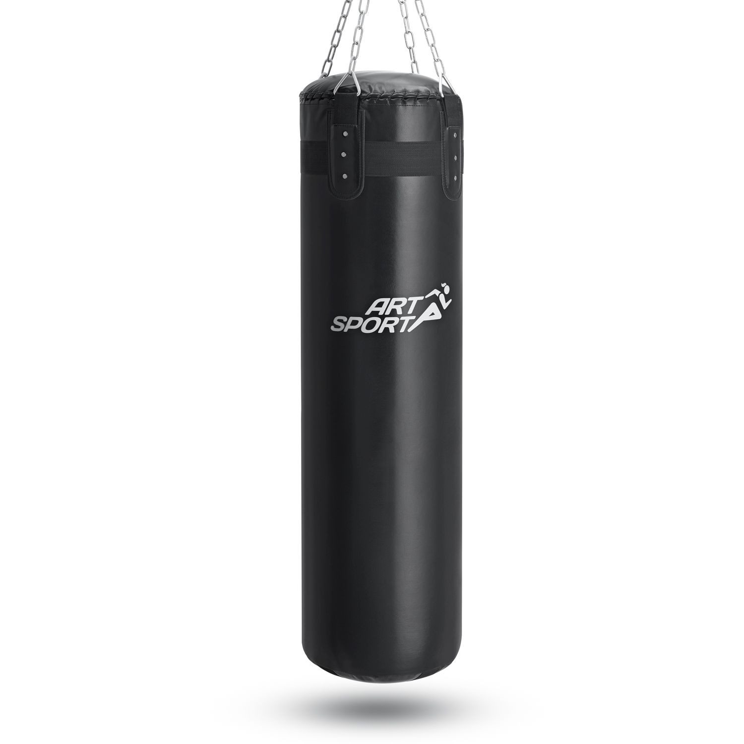 ArtSport Boxsack 30 kg, hängend 120 cm mit 4-Punkt-Stahlkette & Karabinerhaken für Erwachsene