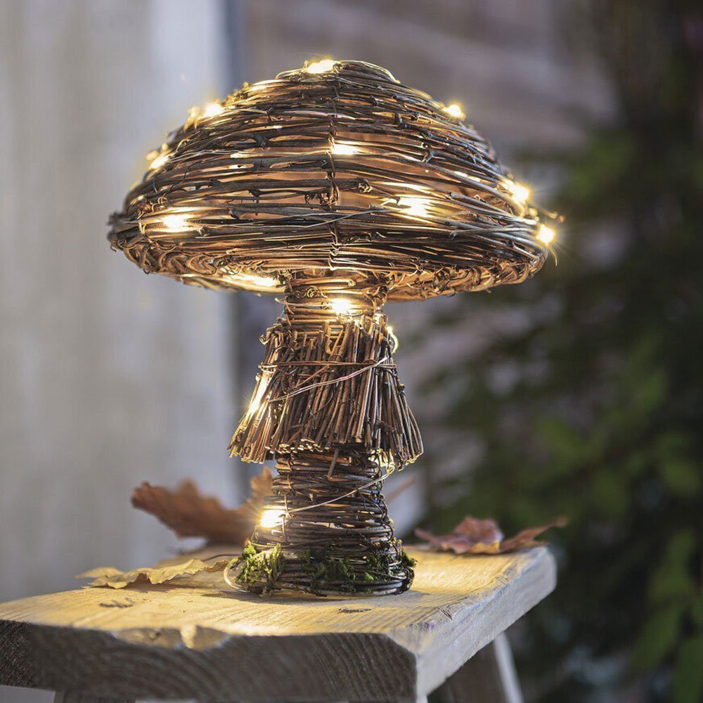 Home-trends24.de LED-Dekofigur Pilz Herbst Deko Figur Pilze Figuren Weide D günstig online kaufen