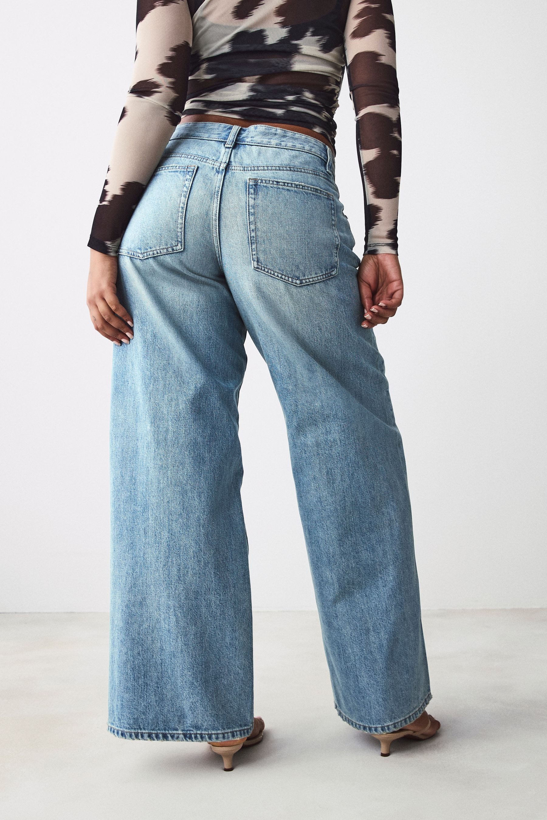 Next Weite Jeans Superweite Hourglass-Jeans aus günstig online kaufen