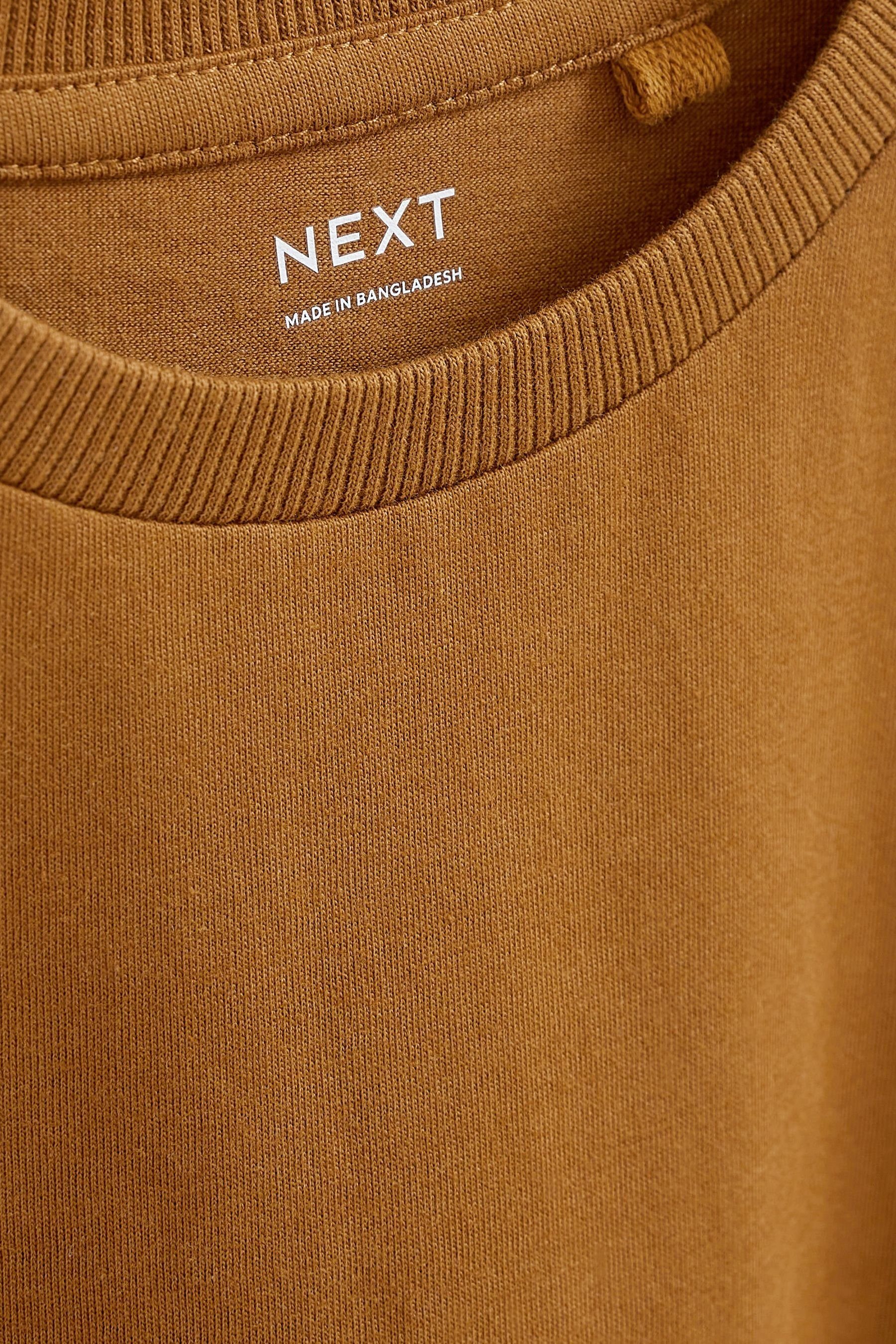 T-Shirt Next (1-tlg) Brown T-Shirt Tan
