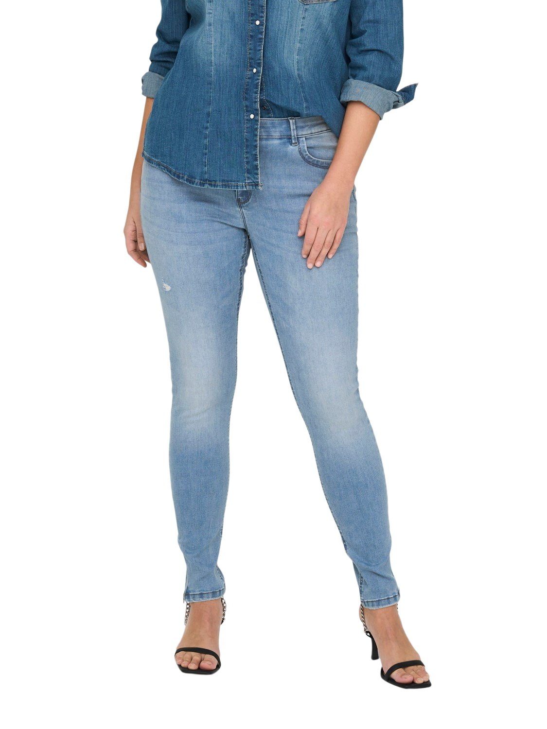 ONLY Skinny-fit-Jeans CARKARLA BJ759 Jeanshose mit Stretch in großen Größen