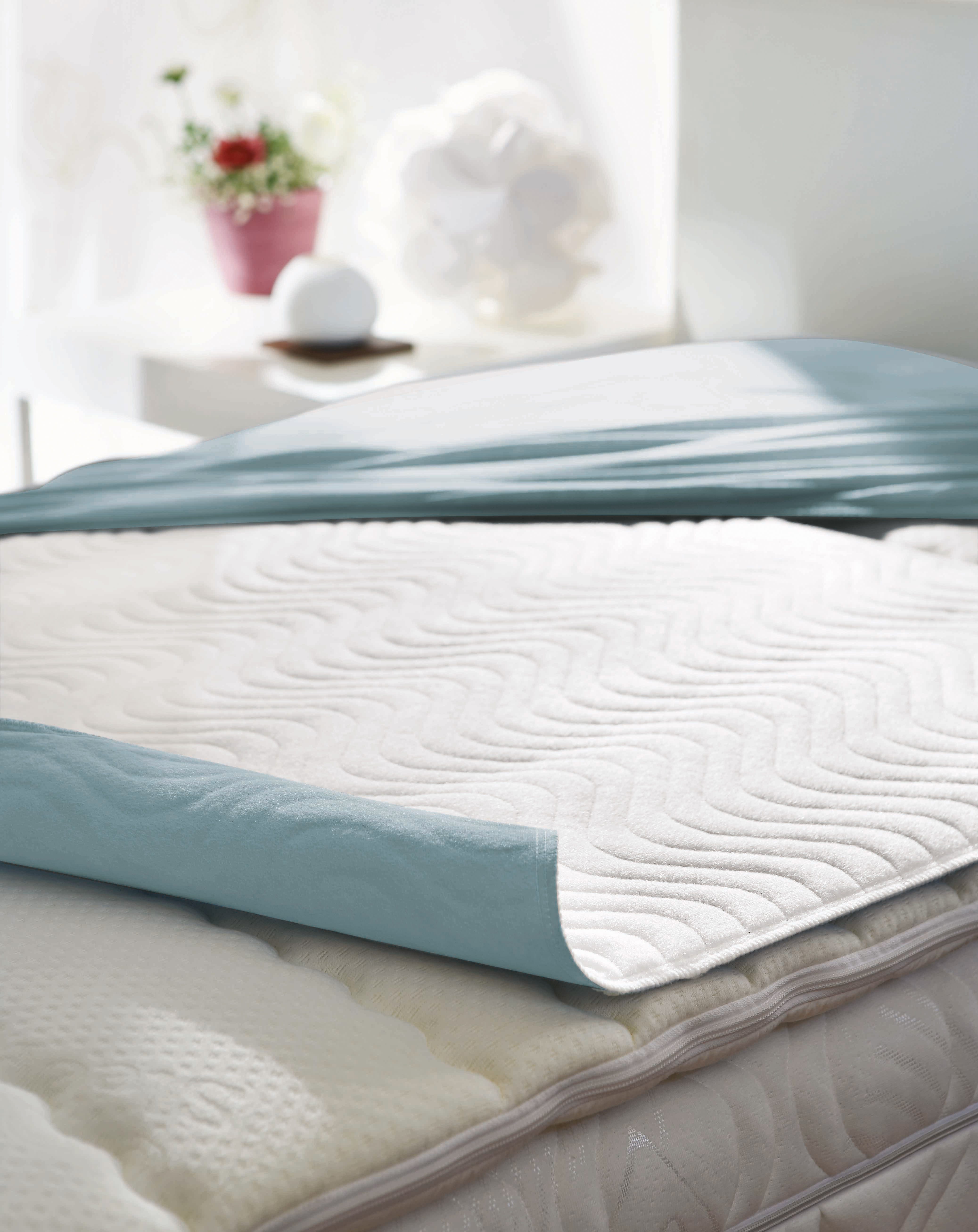 Inkontinenzauflage 70x90 cm Matratzenschutz, 5-lagig, wiederverwendbar Schloß Holte, 100% Polyester-Velours, doppelte Saugschicht, 1,8l/m², waschbar
