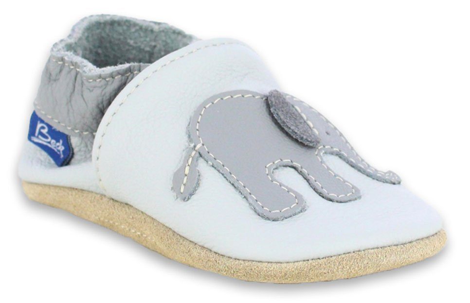 Beck Krabbelschuh Wendelin mit Warmfutter Krabbelschuh (warme, weiche, leichte, flexible Schuhe, für die allerersten Schritte) chromfrei gegerbtes Rindsleder, Innensohle mit Warmfutter