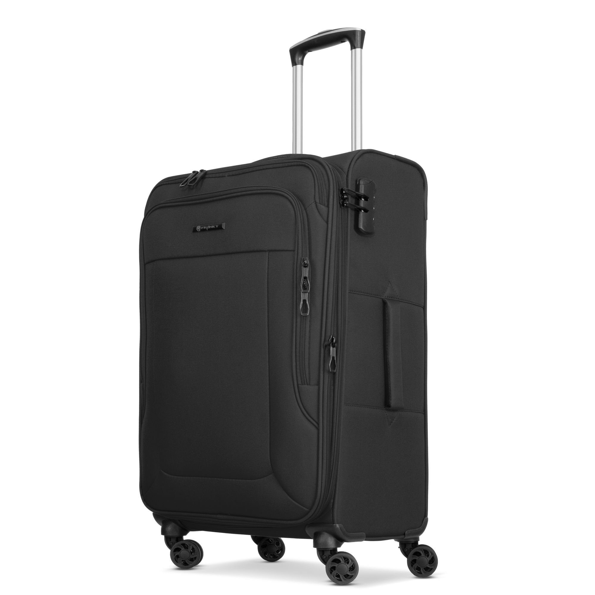 Franky Weichgepäck-Trolley Melbourne 4 black 3.0, Polyester Rollen