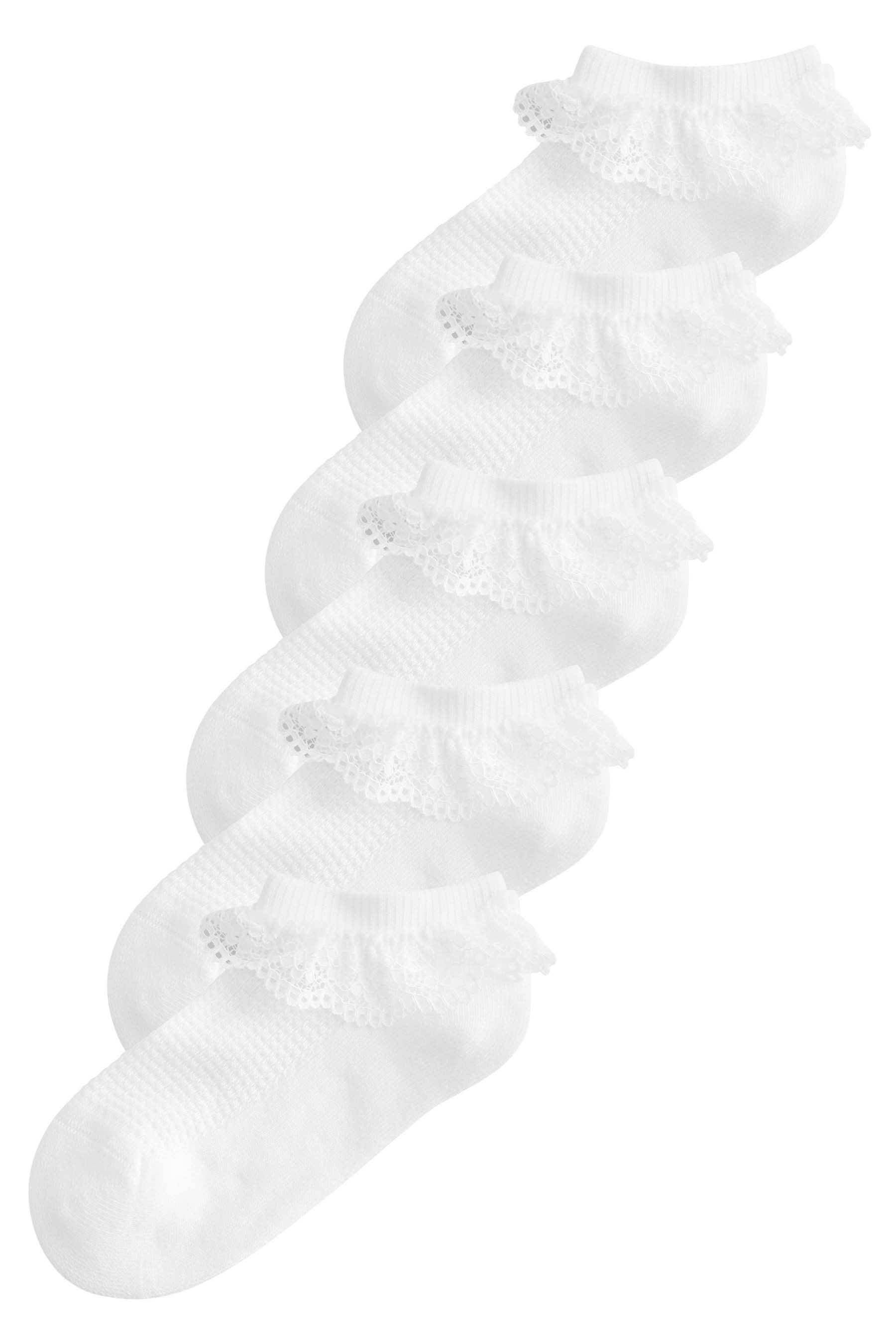 Basicsocken Gerüschte Sneaker-Socken mit Fußpolster, 5 Stk.