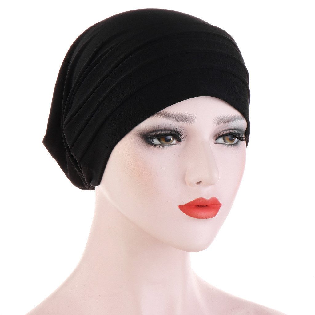 Coonoor Strickmütze Haar Wrap für Damen Weich Turban Cap Stretch Jersey Kop günstig online kaufen