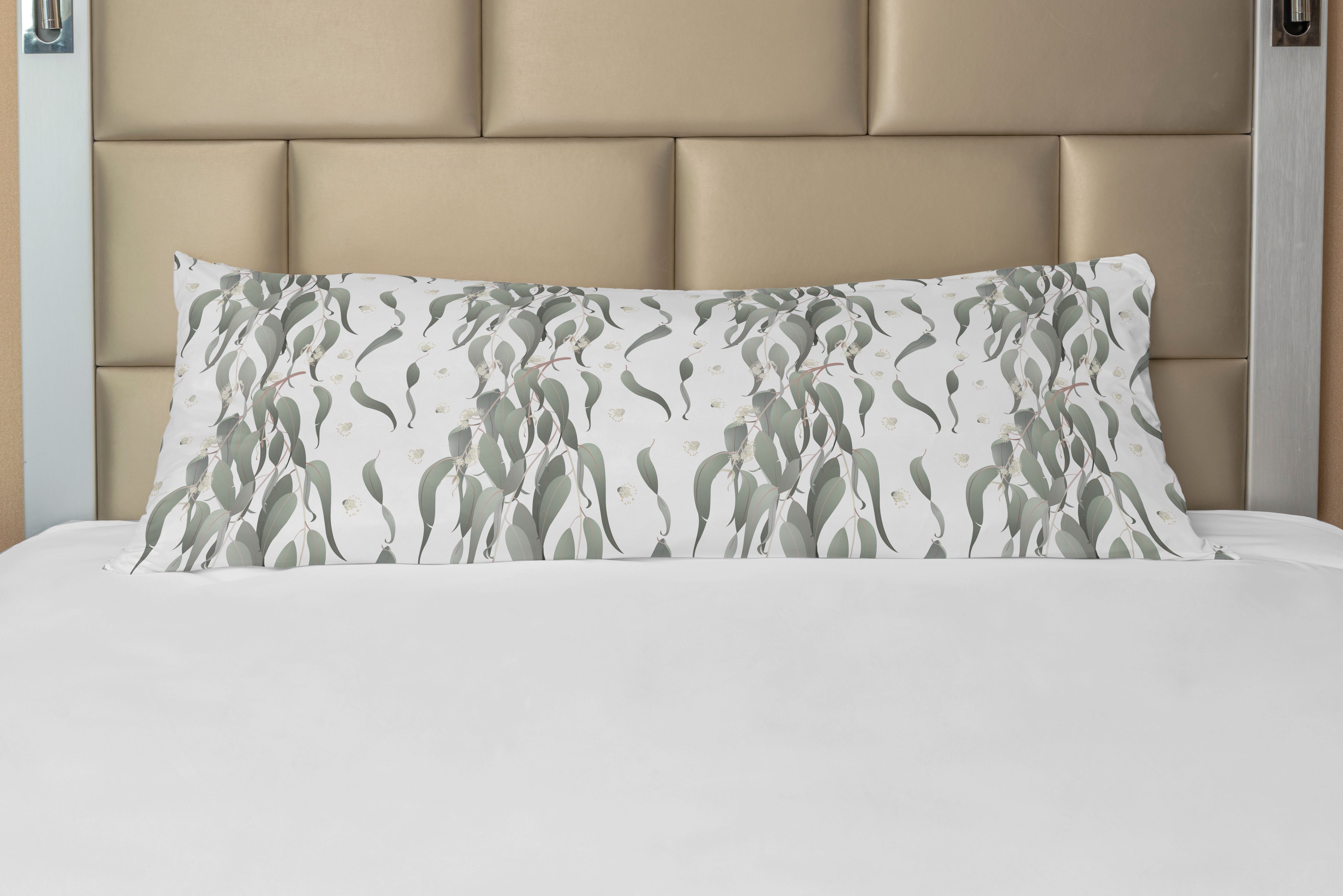Deko-Akzent Eukalyptus Langer Vertikal-Blätter-Entwurf Seitenschläferkissenbezug Abakuhaus, Kissenbezug,