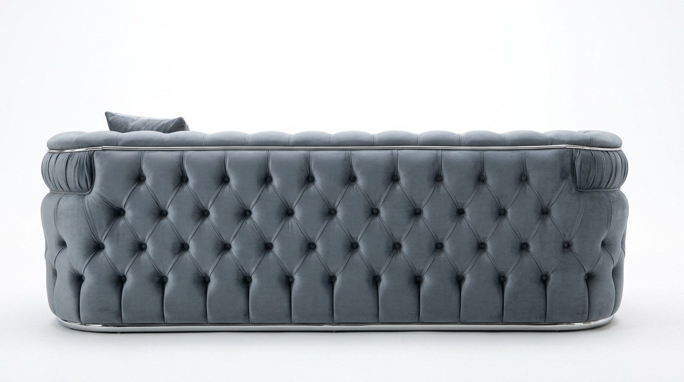 JVmoebel Chesterfield-Sofa Elegante Chesterfield Polstercouch Wohnzimmer Polstersofa Edle Möbel, 1 Teile, Made in Europa
