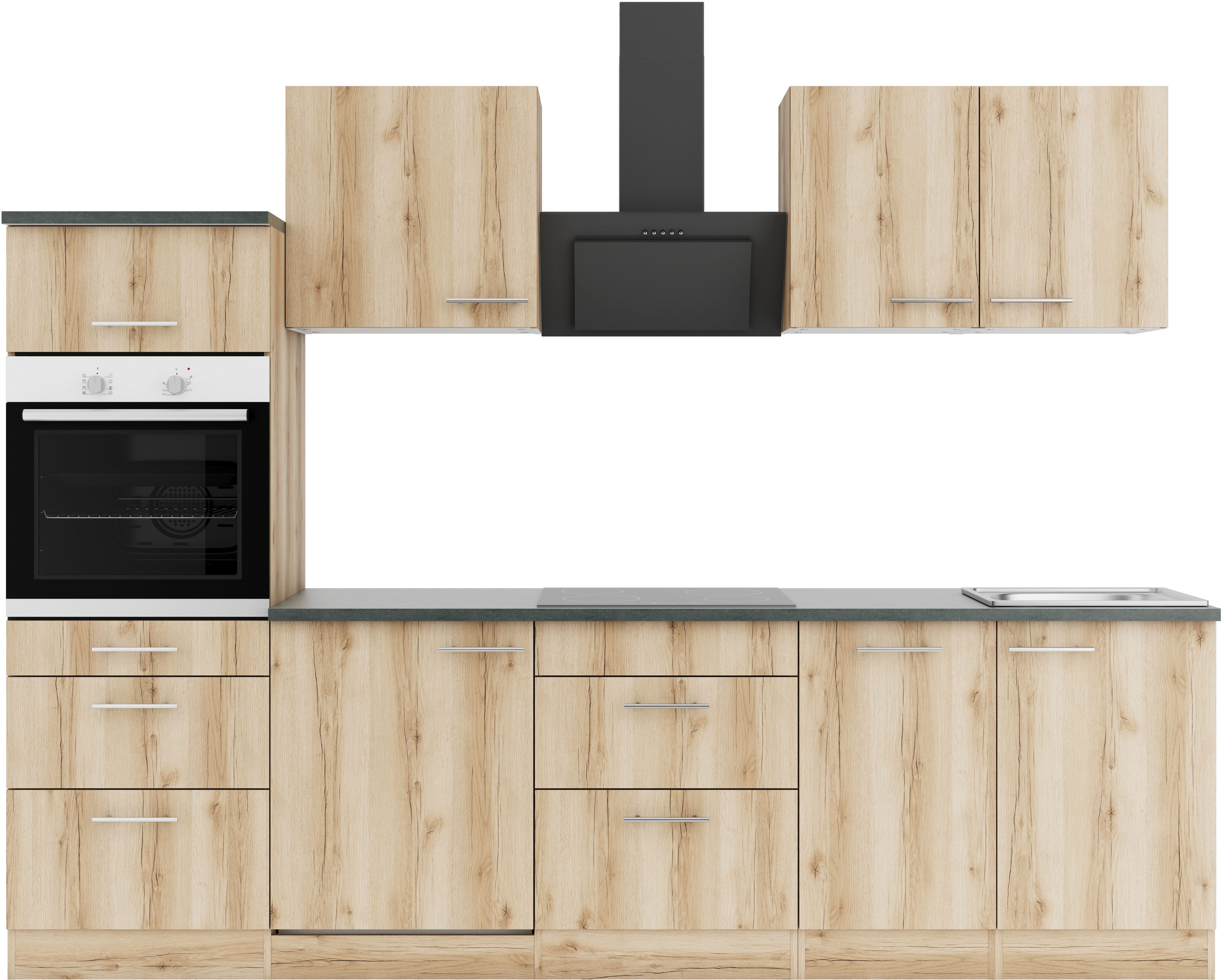OPTIFIT Küche Bella, Breite 210 cm, wahlweise mit E-Geräten