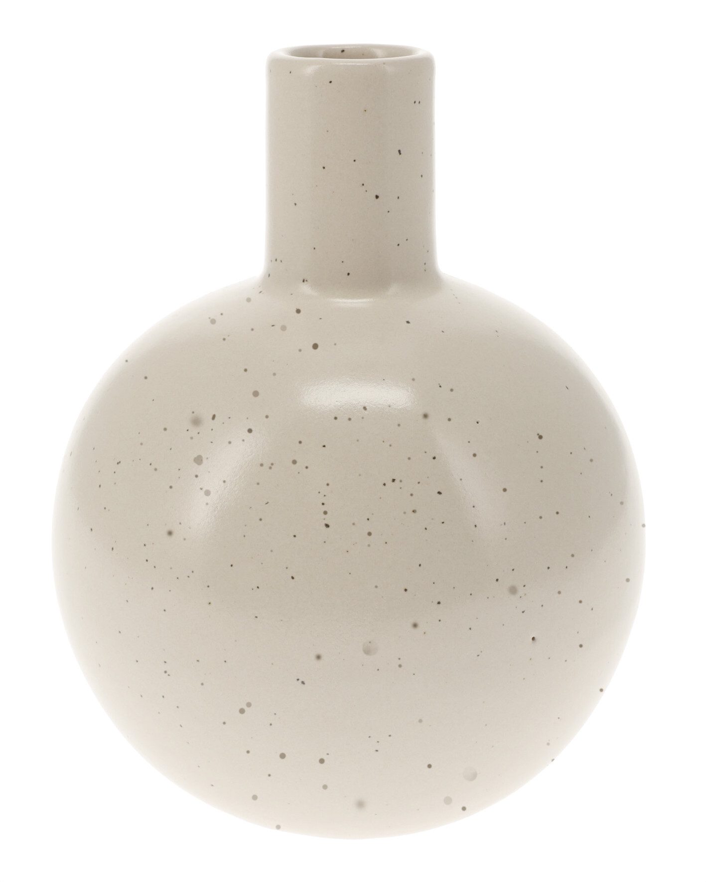 ZauberDeko Dekovase Deko Vase Rund Porzellan Klein 4 Farben Flaschenvase Blumenvase 13 cm
