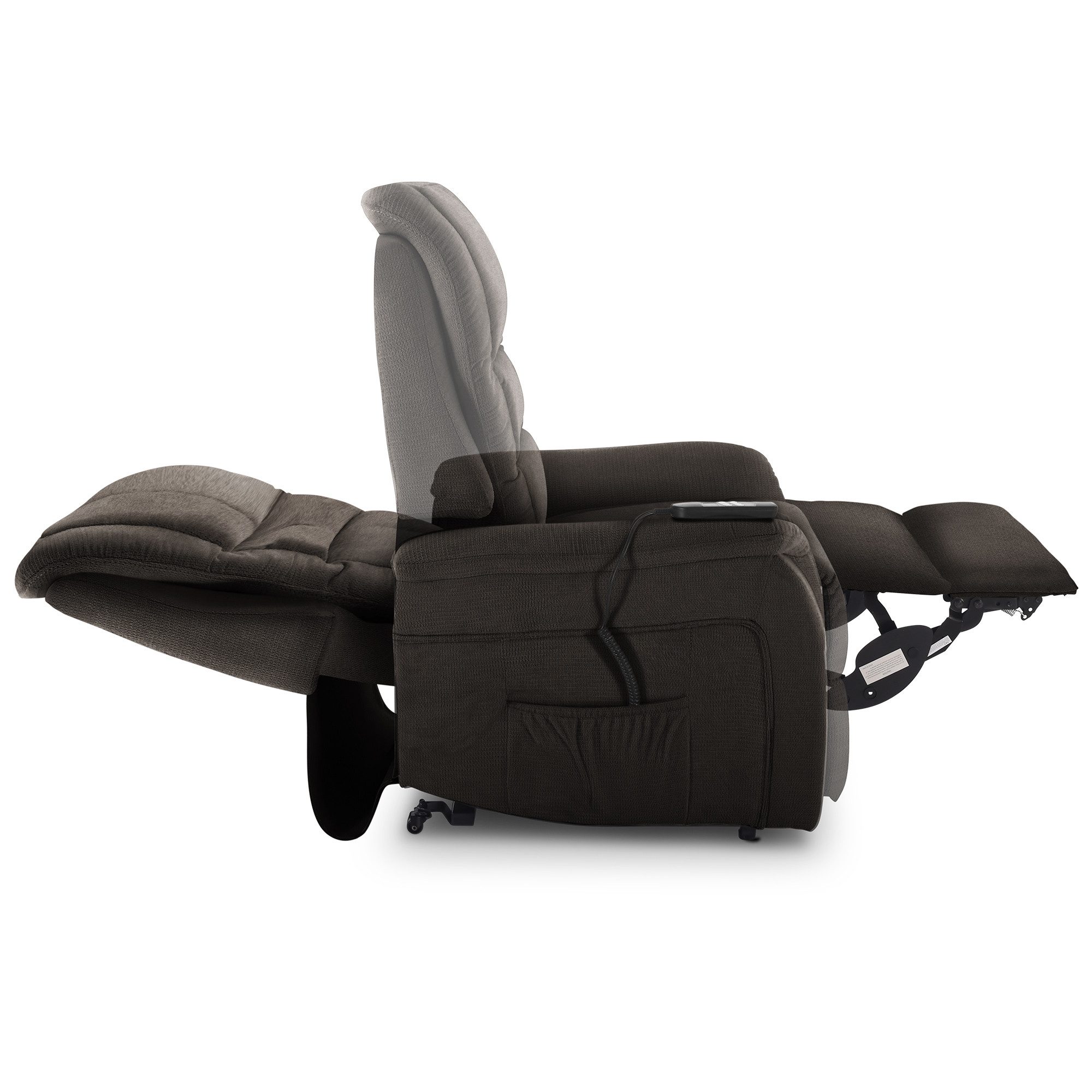 Raburg TV-Sessel Fernsehsessel mit Aufstehhilfe, 120 kg, Relax- & Liegefunktion, Jan, Relaxsessel, elektrisch mit Fernbedienung, 2× Motoren