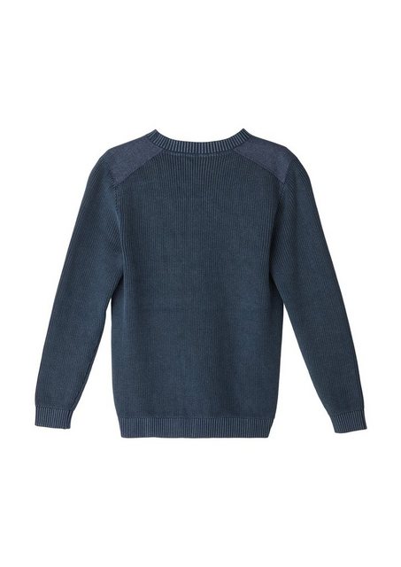 s.Oliver Strickpullover »Pullover mit Schulterpatches« (1 tlg) Garment Dye  - Onlineshop Otto