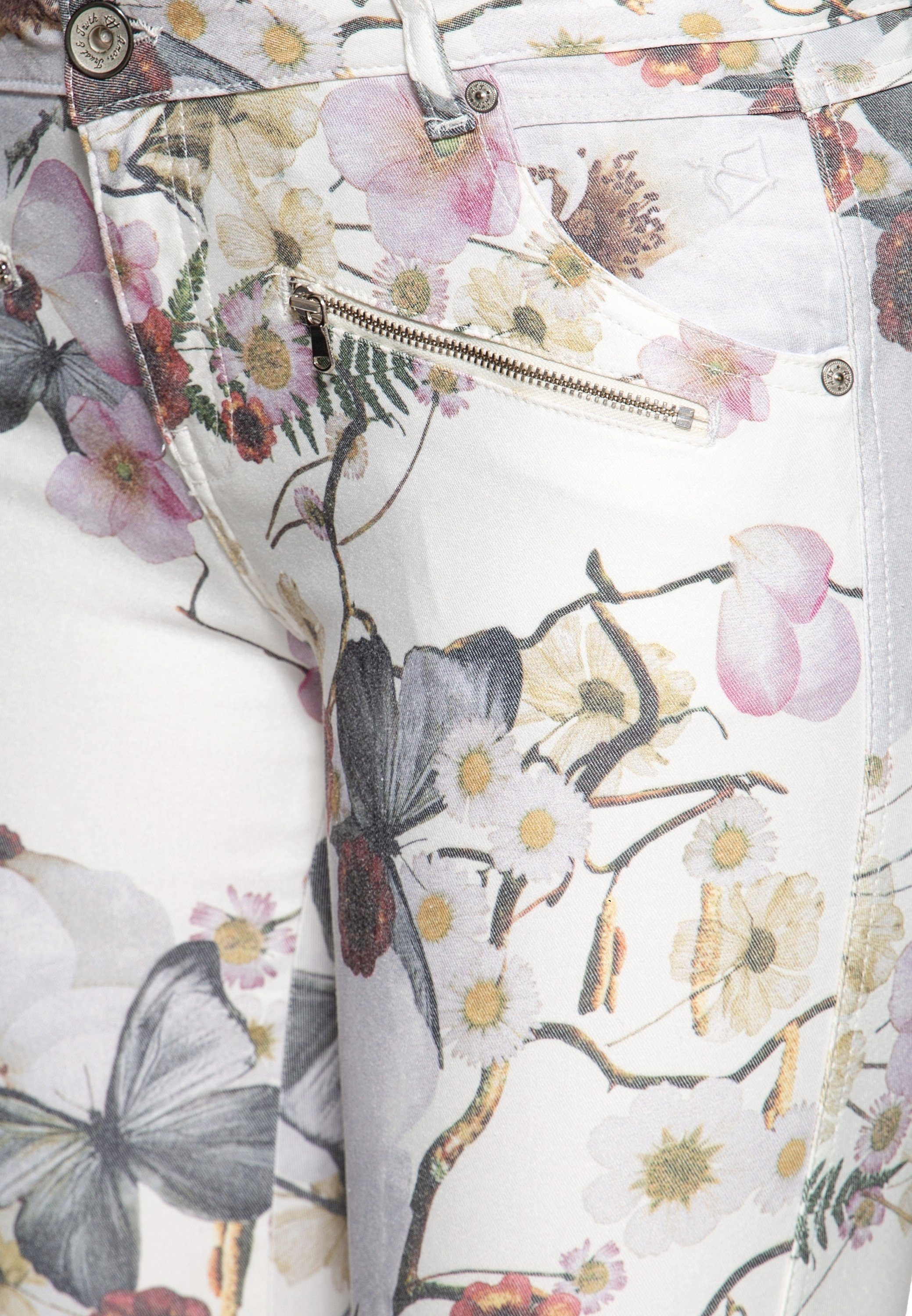 ATT Jeans All-Over-Print Lola Stoffhose mit floralem