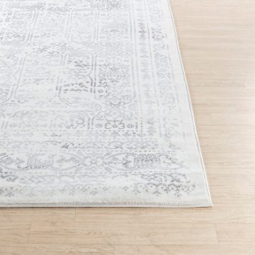 Teppich Traditional, Surya, rechteckig, Höhe: 9 mm, Boho Kurzflor Orientteppich, Wohnzimmer, Schlafzimmer, Grau