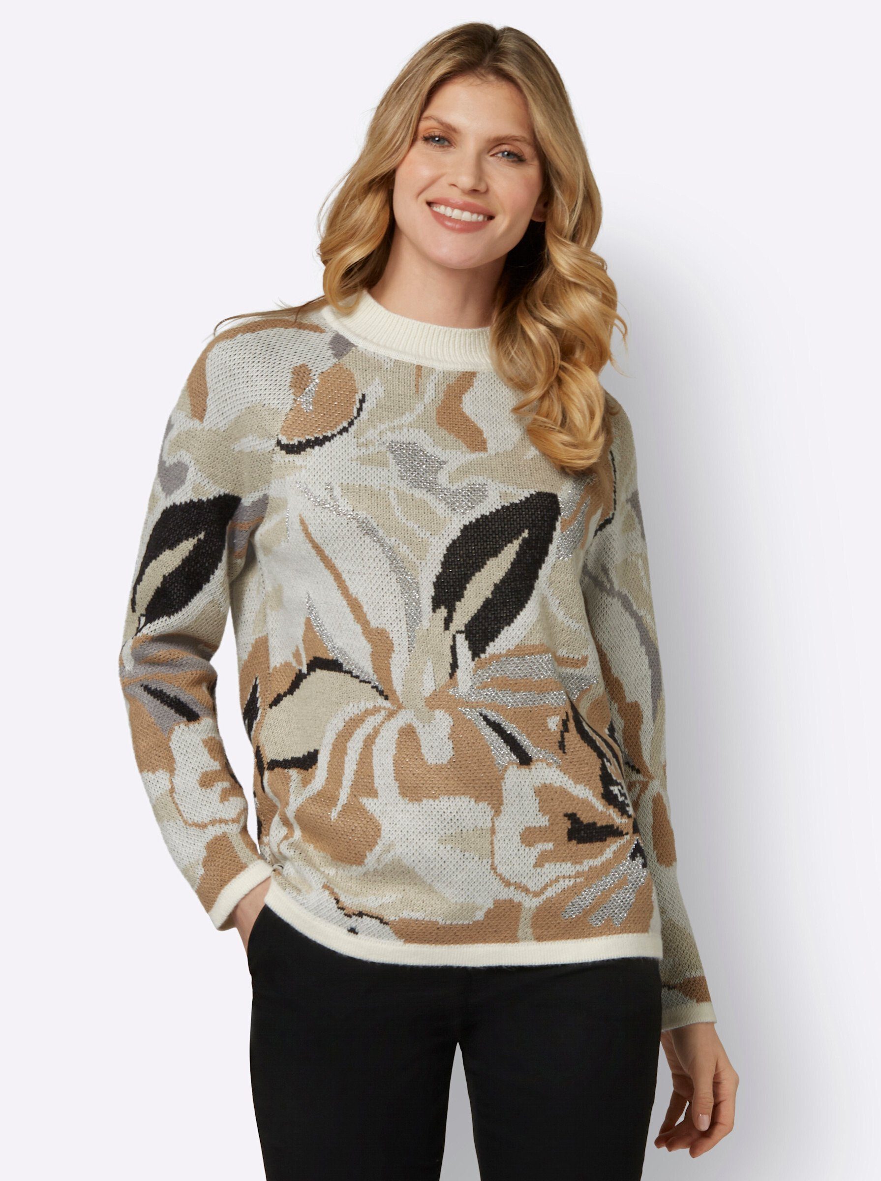 Strickpullover Jacquard-Pullover