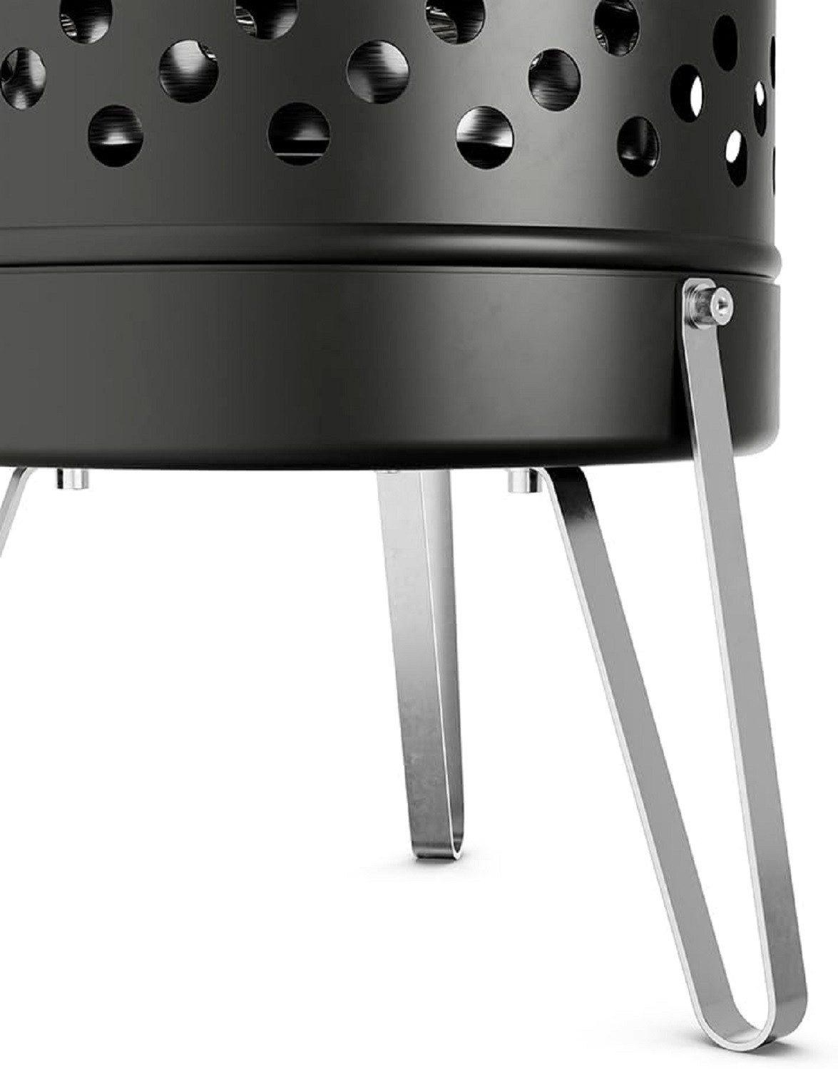 Petromax Feuerstelle Petromax Feuertonne Pyron Black Edition Edelstahl