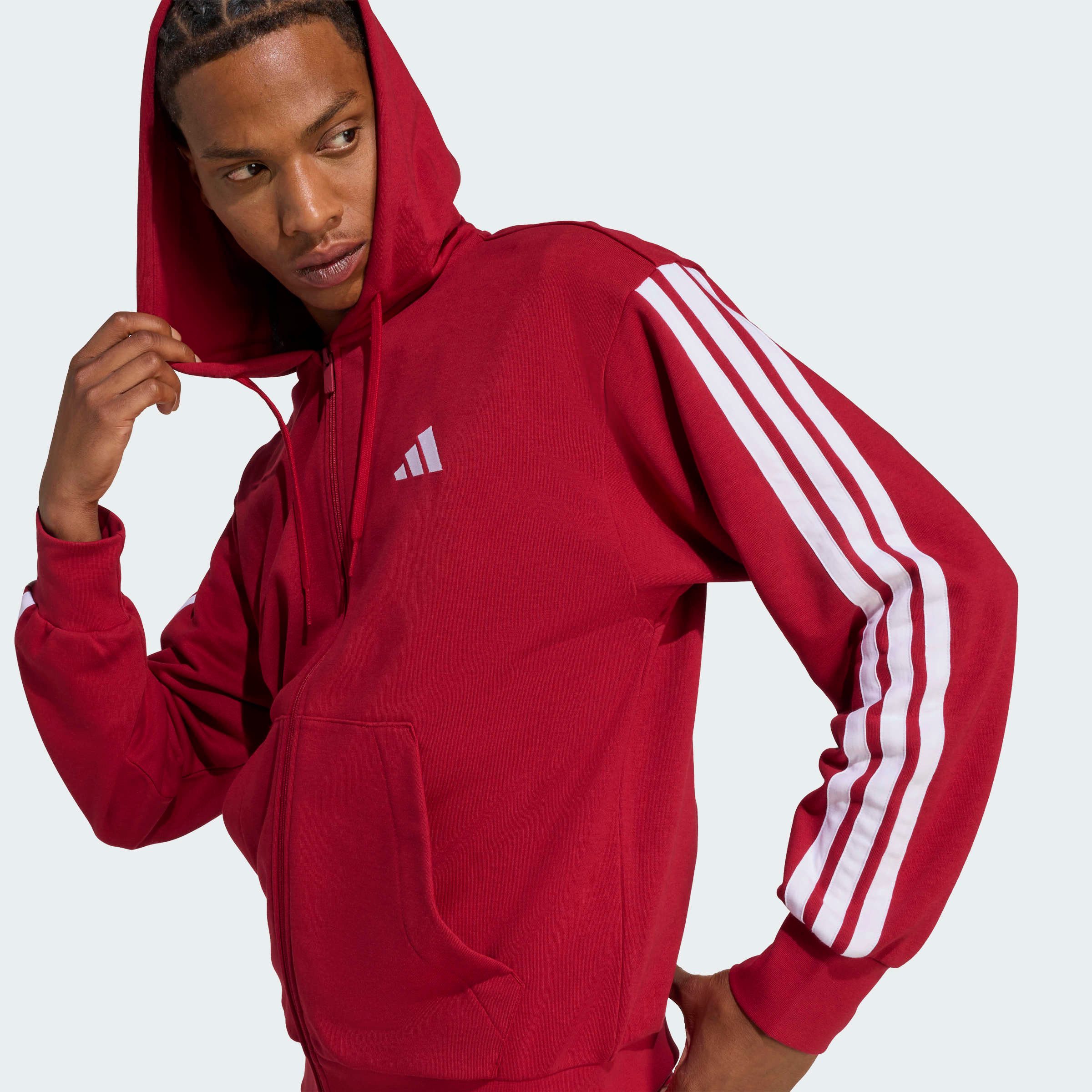 adidas Sportswear Kapuzensweatshirt ESSENTIALS 3-STREIFEN FRENCH TERRY