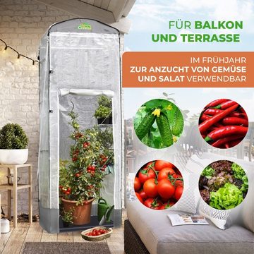 Bio Green Gewächshaus Überwinterungszelt "Patioflora 120/XL" - L 120 x B 120 x H 300 cm