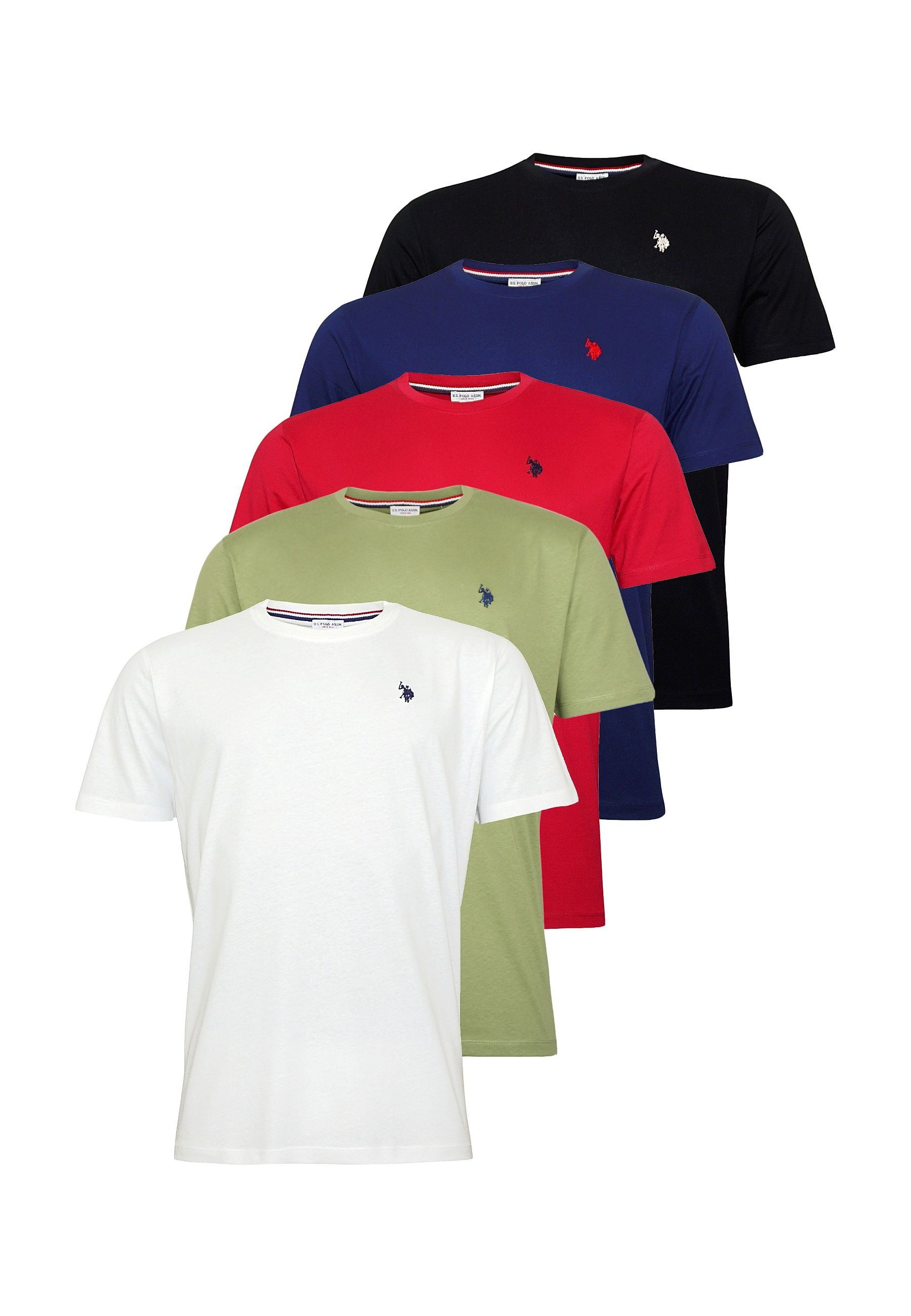U.S. Polo Assn. T-Shirt T-Shirt Kurzarmshirt 5er Pack (5-tlg., 5)