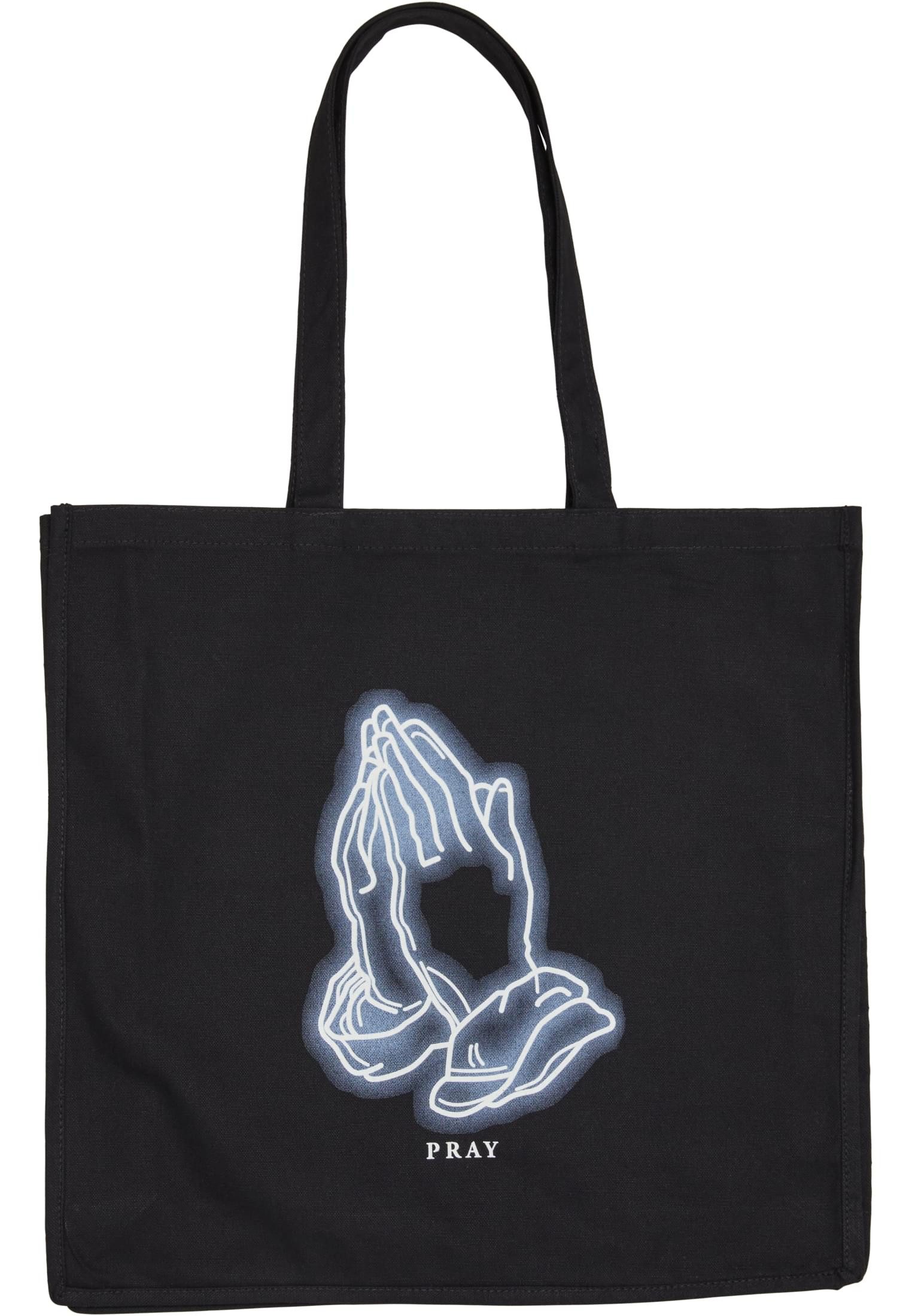 Mister Tee Tragetasche Pray Glow Oversize Canvas Tote Bag