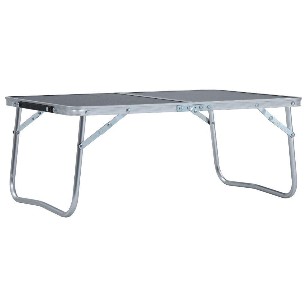 Campingtisch Klappbarer Campingtisch Grau Aluminium 60 x 40 cm