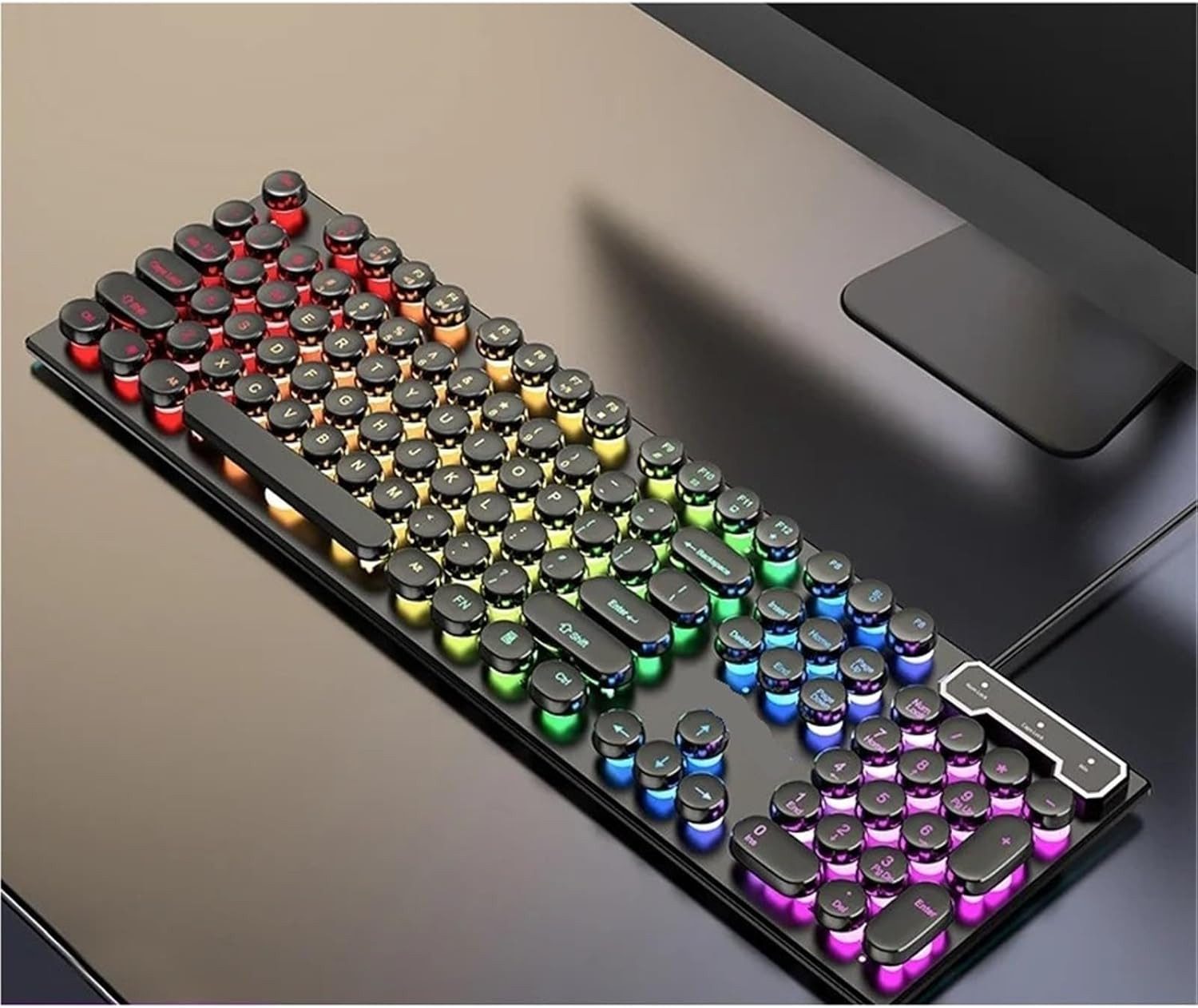 Tenlamp Mechanische Gaming Tastatur Gaming-Tastatur Mechanical Keyboard Tastatur (Multimedia-Tasten für Gaming und Büro, für verschiedene Szenarien)