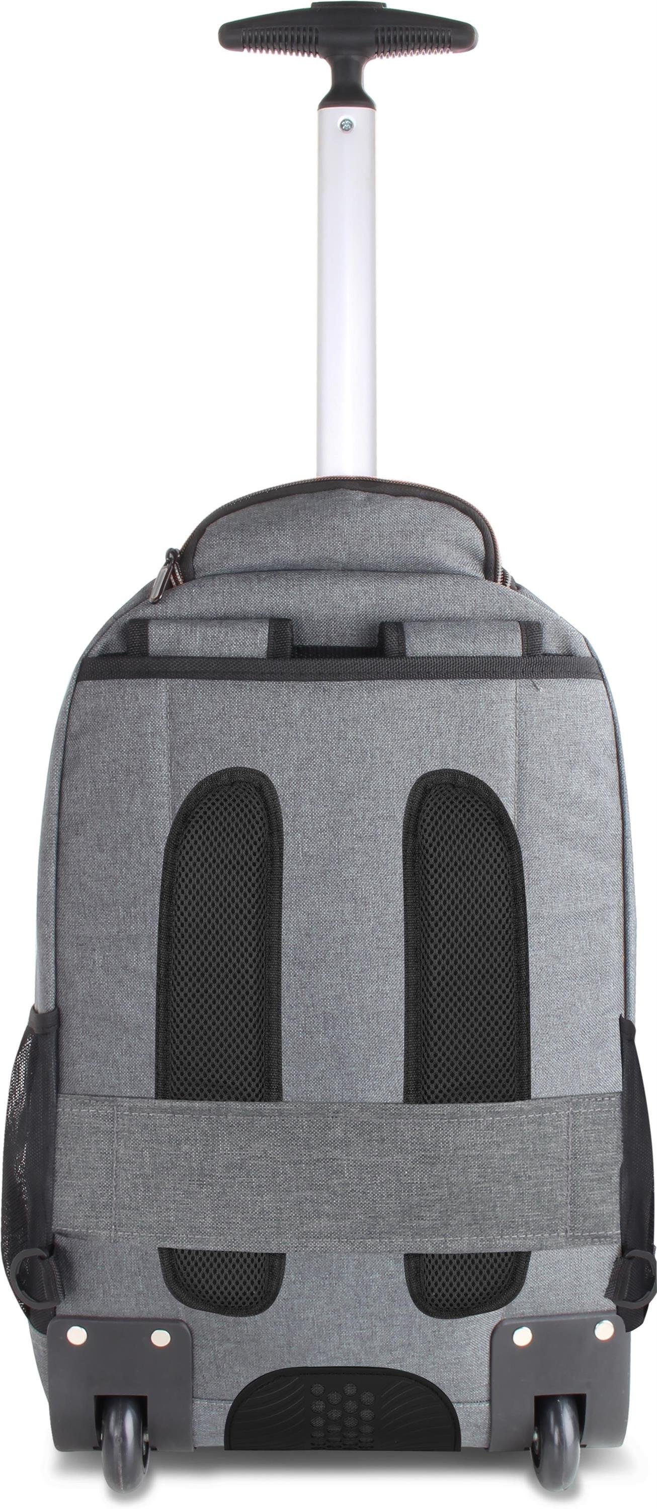 normani Reisetasche Rucksack mit Trolleyfunktion 30 Liter Yori, Trolley-Rucksack mit Rollen – Bild 5 von 5