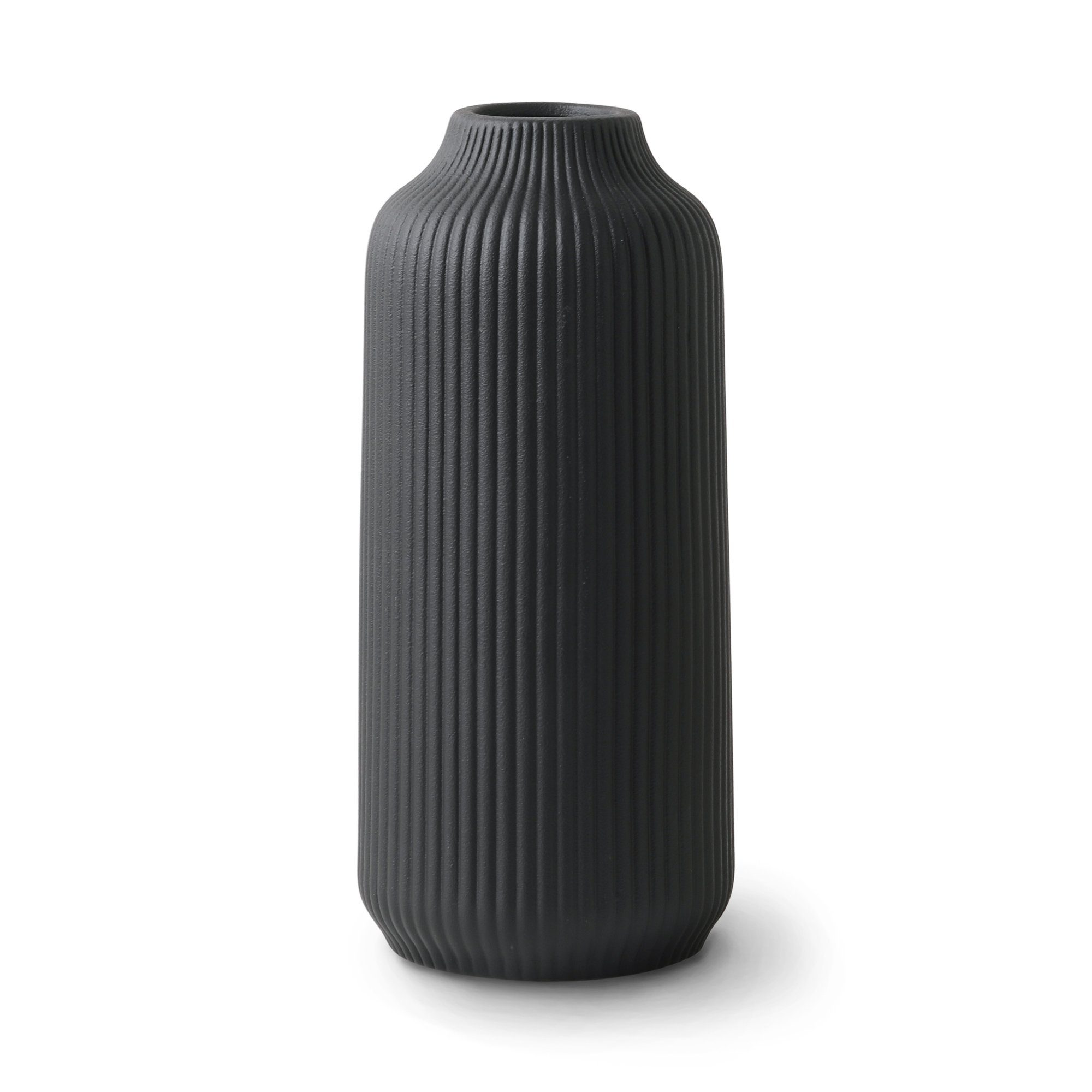 flature Tischvase Keramik Vase Schwarz mit günstig online kaufen