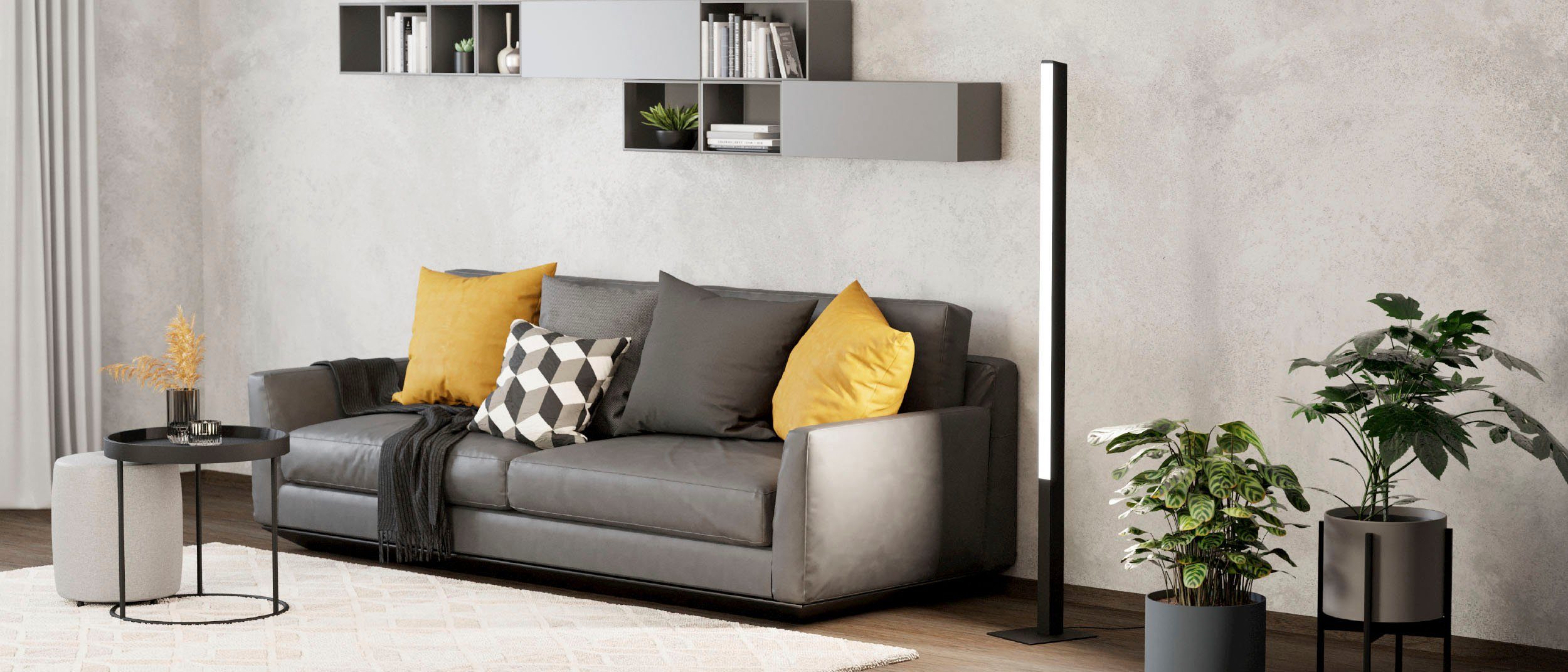 EGLO Stehlampe SIMOLARIS-Z Stehleuchte schwarz, ZigBee 3.0, Disco-Modus, Bluetooth, CCT - über Fernbedienung, Dimmfunktion, Ein-/Ausschalter, Farbsteuerung, Farbwechsel, Memoryfunktion, Nachtlichtfunktion, RGB, Smart Home, Weckerfunktion, dimmbar über Fernbedienung, mehrere Helligkeitsstufen, LED fest integriert, warmweiß - kaltweiß, Timer, App/Sprachsteuerung Alexa, 5,5x5,5x161,5cm, exkl. Fernbedienung
