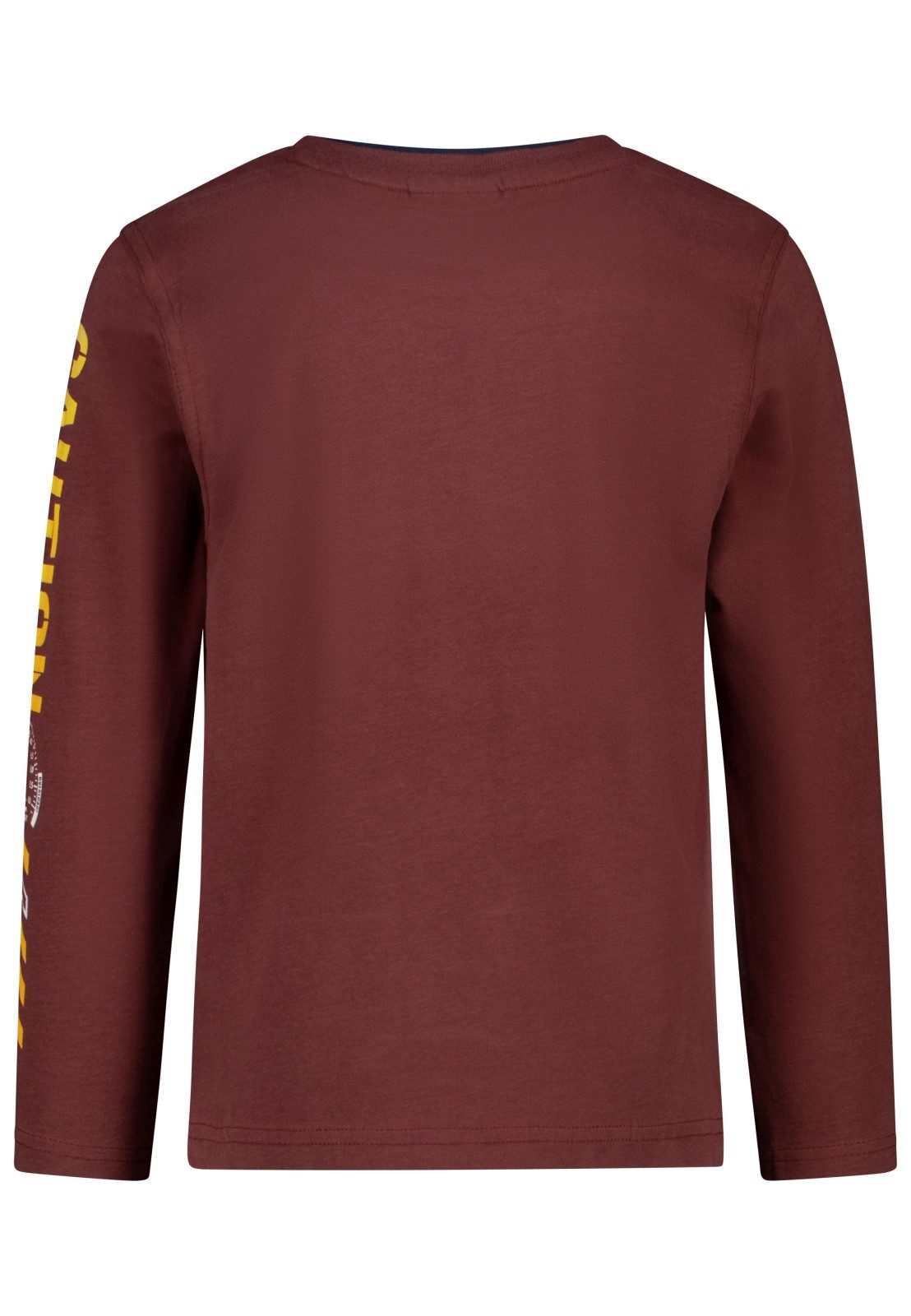 SALT AND PEPPER Langarmshirt Salt & Pepper Jungen Schaufelbagger Langarmshirt dark red (1-tlg)