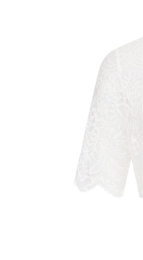 Nübler Dirndlbluse Dirndlbluse kurzarm Berta in Creme von Nübler