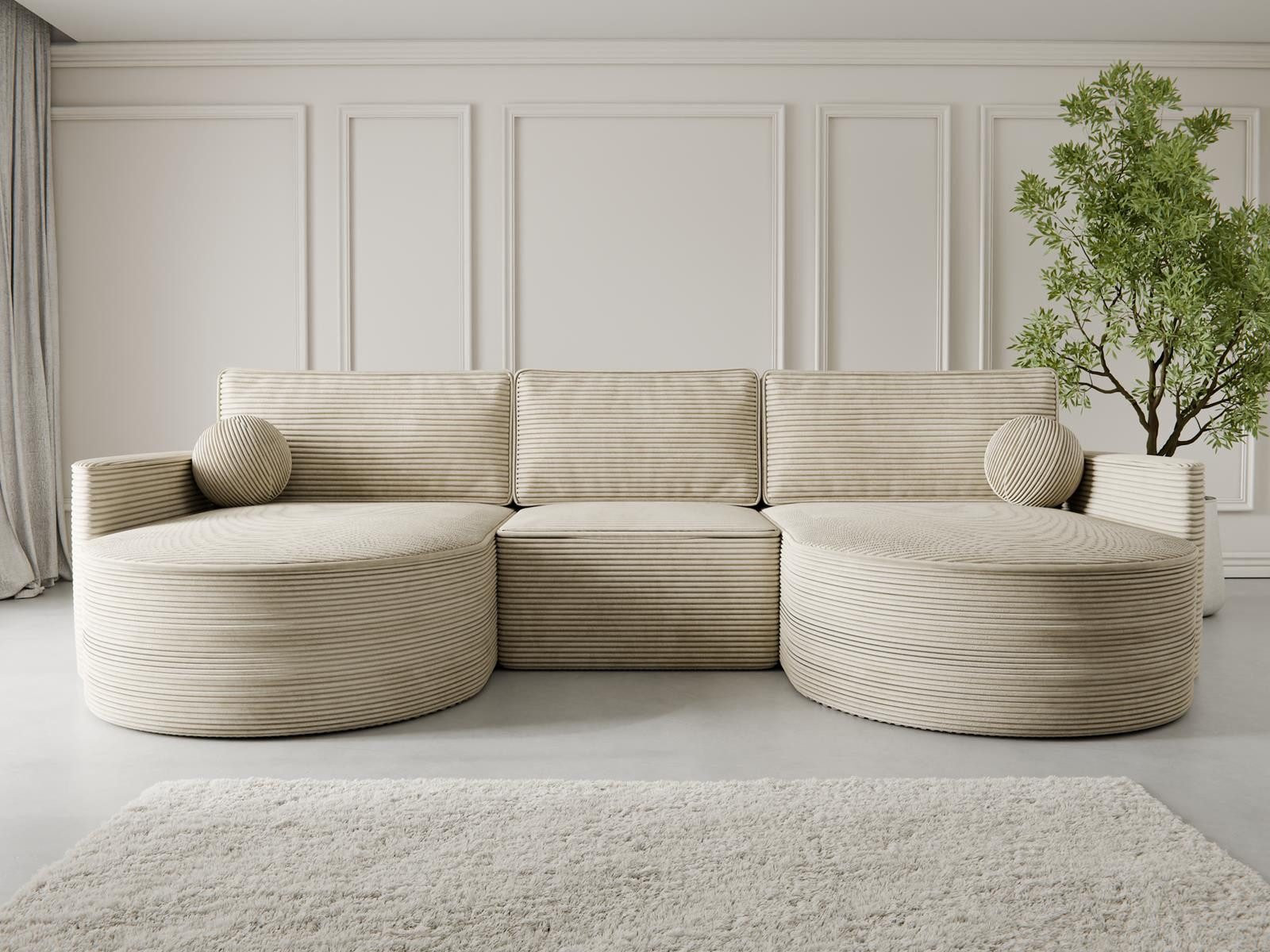 Compleo Ecksofa U Form MORENO, Couch günstig online kaufen