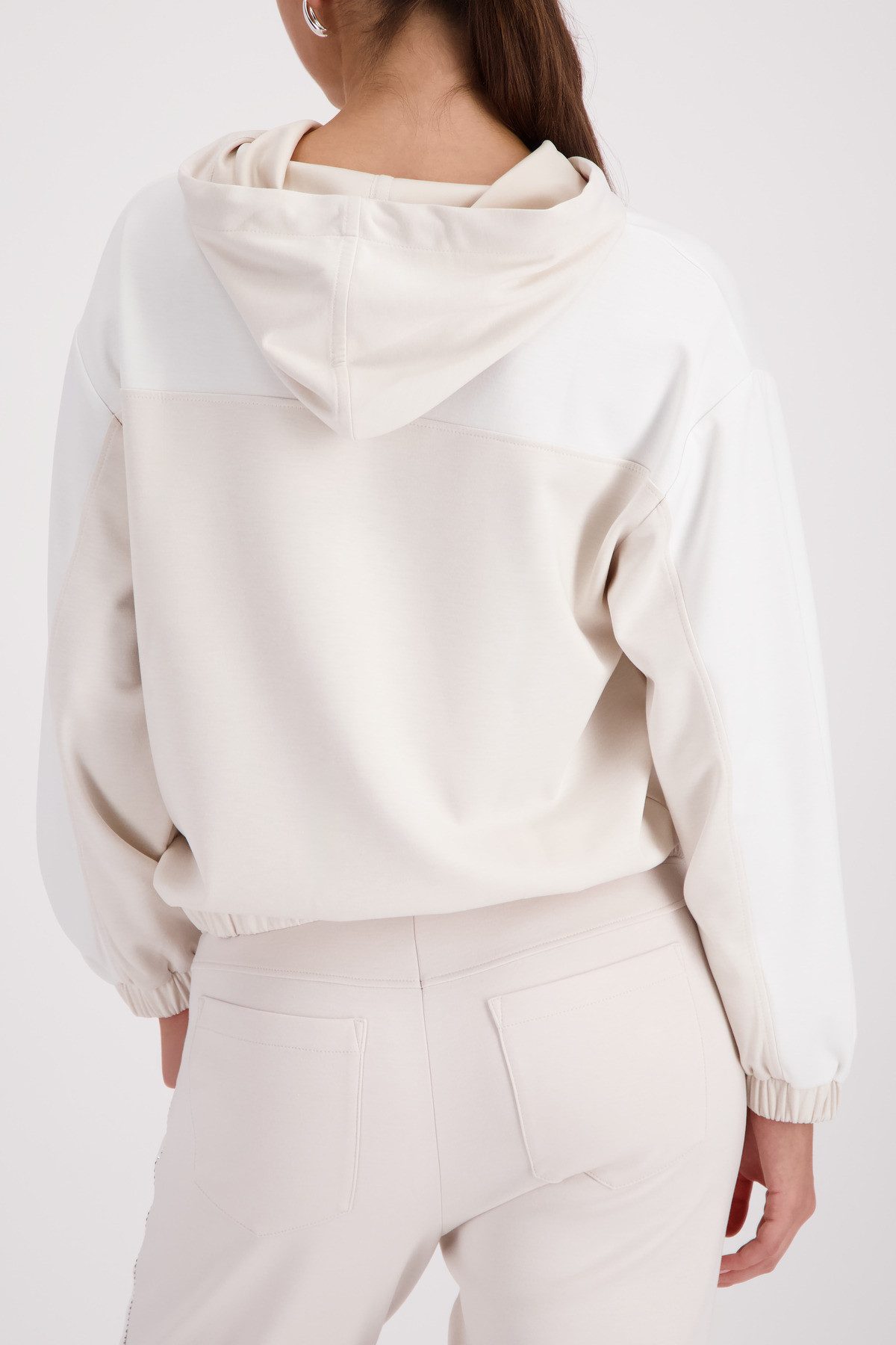 Monari Kapuzensweatshirt Sweatshirt Colorblock + Schmuck Regular fit mit Ka günstig online kaufen