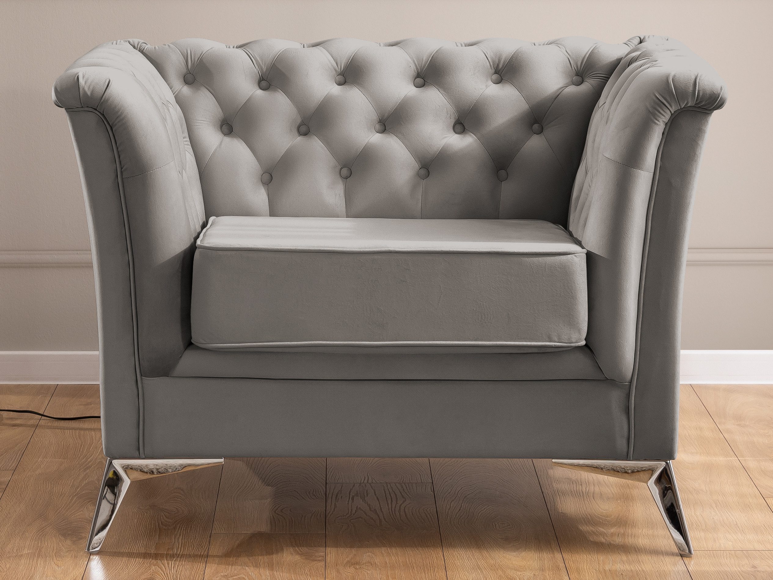 S-Style Möbel Chesterfield-Sessel Whitby aus Samt günstig online kaufen