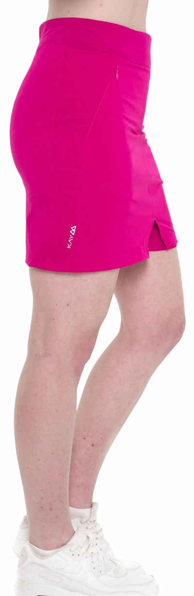 Kaymountain Skort Damen Trekking Wander Rock Short Marbella Ultra Leicht Pink Berry 40 mit Elastikbund