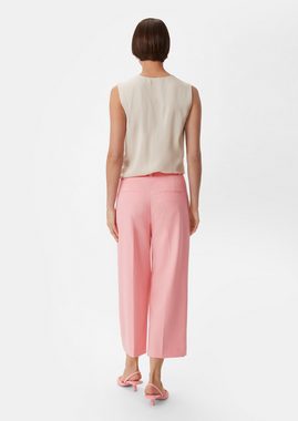 Comma 7/8-Hose Regular: Culottes mit Herringbone-Muster Logo