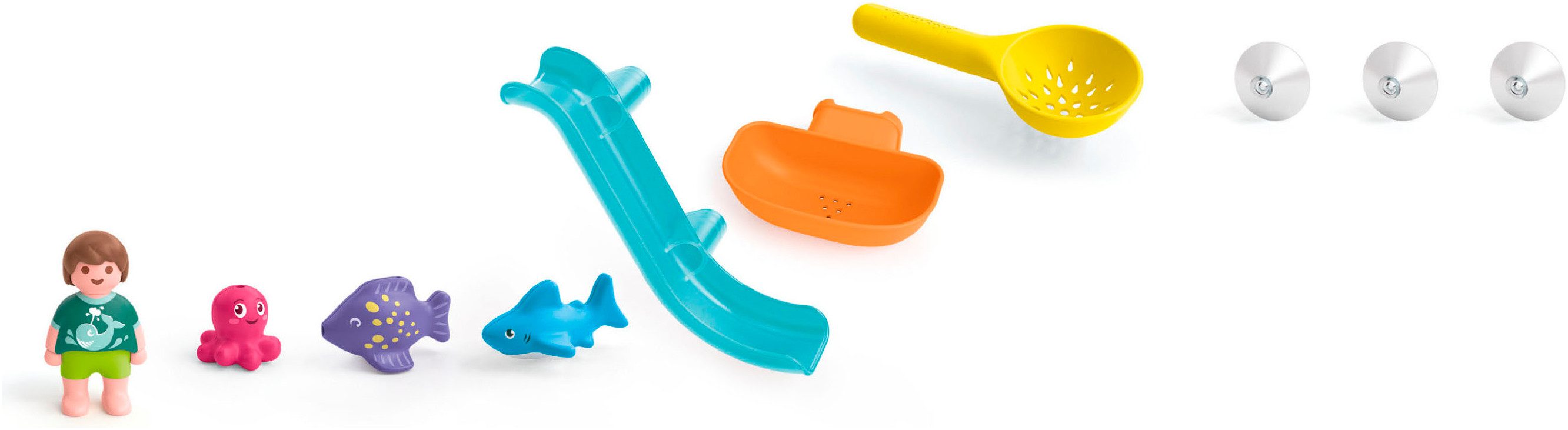 Playmobil® Fangspaß mit Meerestierchen (71689), JUNIOR Konstruktions-Spielset, (10 St), Made in Europe