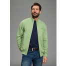 Man's World Sweatjacke Stehkragen und dezentem Logodruck